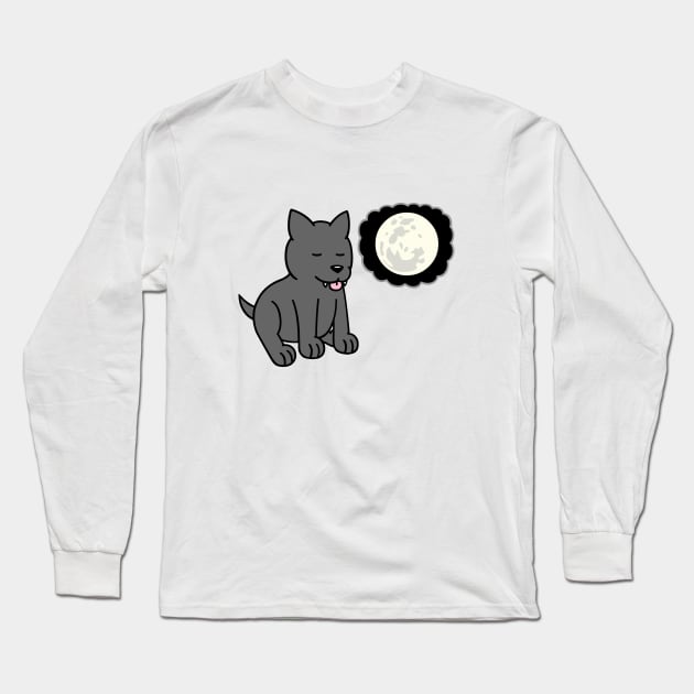 moon dream Long Sleeve T-Shirt by wolfpupy